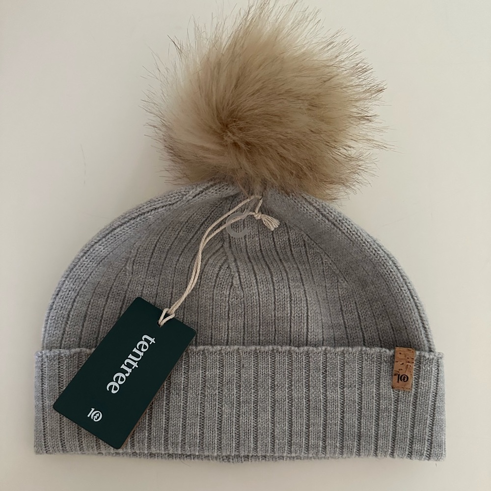 Tentree Wool Faux Fur Pom Beanie